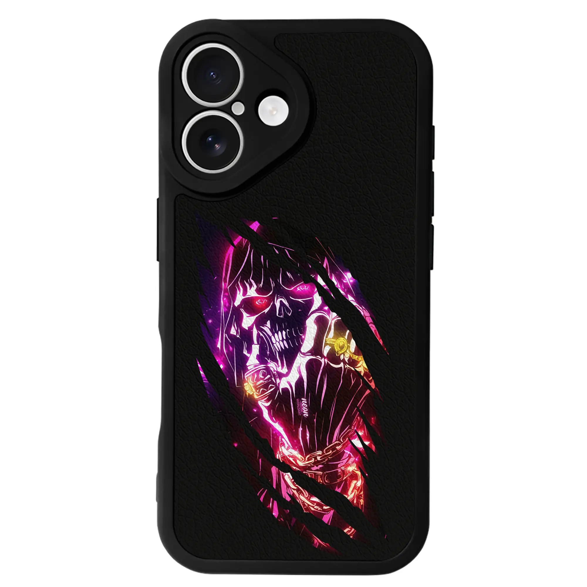 オーバーロード グッズ アインズ・ウール・ゴウン - IPhone 16シリーズ対応 ・ シリコンスマホケース ・ レザー調 ・ 高精度フィット ・ 耐衝撃 ・ ワイヤレス充電対応 ・ 精密カット